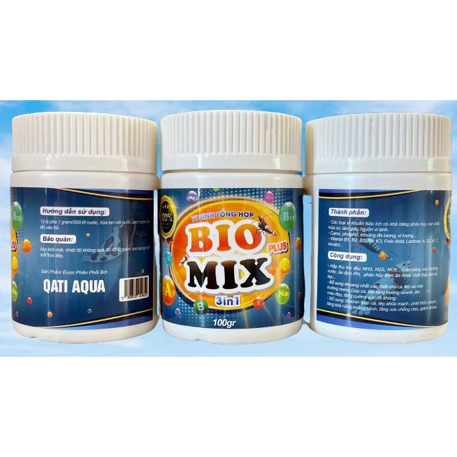 BIOMIX PLUS - Vi sinh tổng hợp 3 trong 1, vi sinh cá cảnh