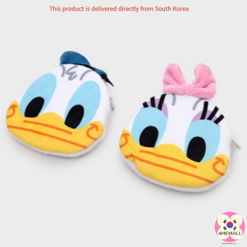 DAISO DISNEY Ví Đựng Tiền Xu Hình Vịt Donald Kiểu Hàn Quốc Dễ Thương