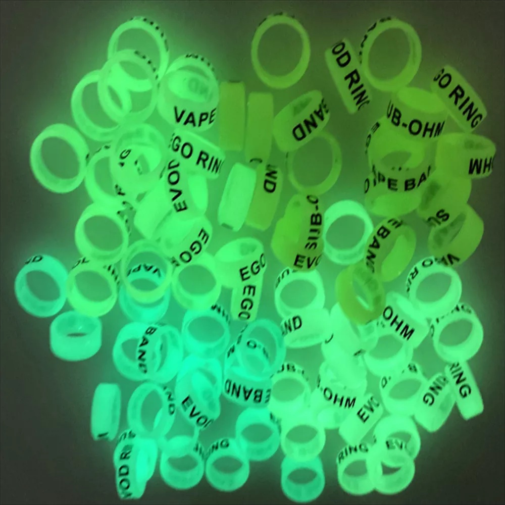 Bộ 2 vòng dạ quang WURKKOS silicon chống trượt 22mm trang trí đa công dụng