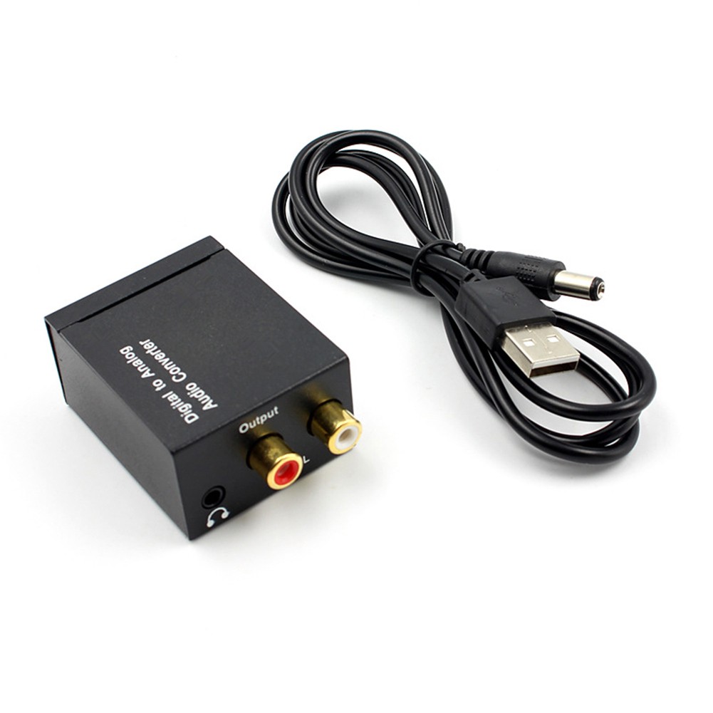 3.5mm Optical Coaxial Toslink Digital to Analog RCA R/L Audio Converter Adapter