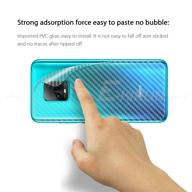 Dán lưng carbon Redmi 10x 5G FREESHIP Từ 50k chống mồi hôi vân tay cao cấp