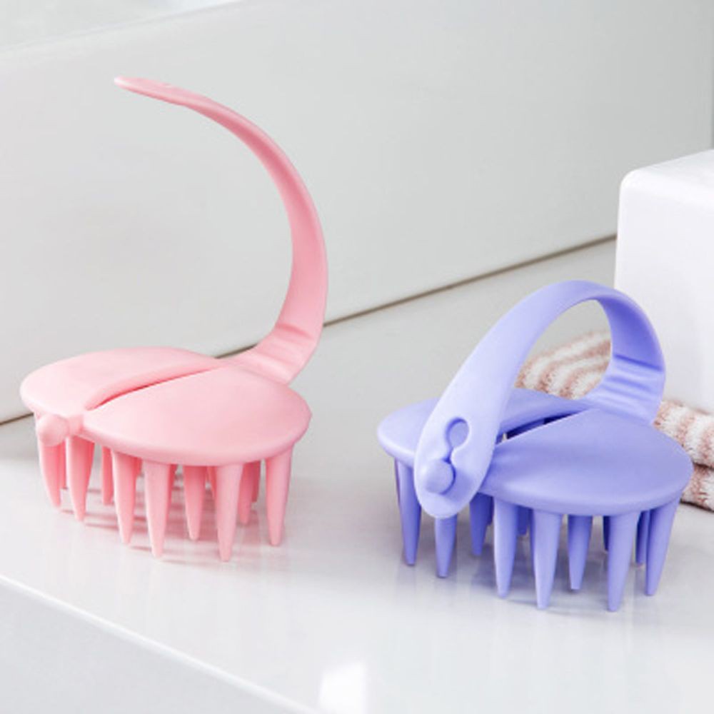 Lược silicon hàng xuất Nhật bản gội đầu mát xa da đầu dễ chịu