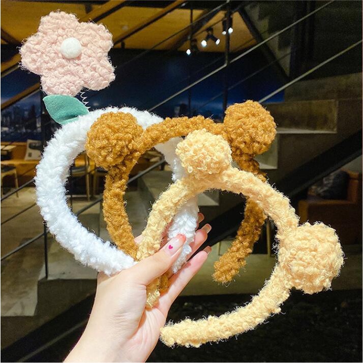 Bờm gấu, cài tóc dễ thương phong cách Hàn Quốc, Băng đô rửa mặt 2022