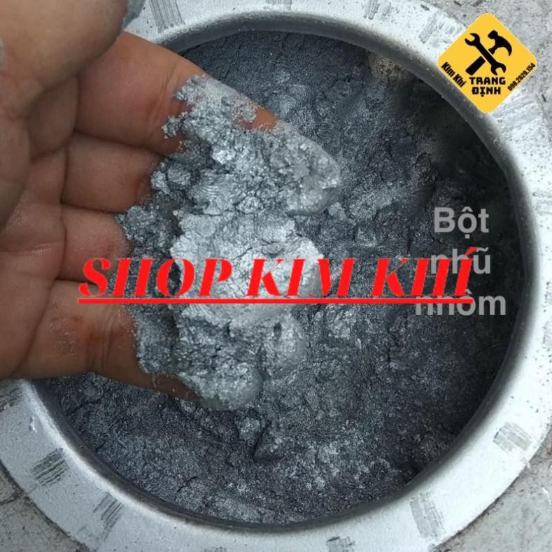 [Kim khí] 1kg Bột nhũ b.ạc pha sơn (Aluminum Powder)