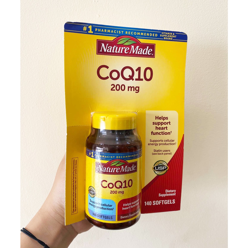 Viên uống hỗ trợ tim mạch Co Q10 200mg Nature Made của Mỹ