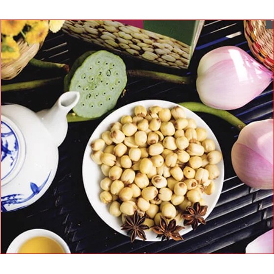 LON 300G HẠT SEN SẤY MỘC GIÒN KHÔNG ĐƯỜNG TAN TRÊN ĐẦU LƯỠI