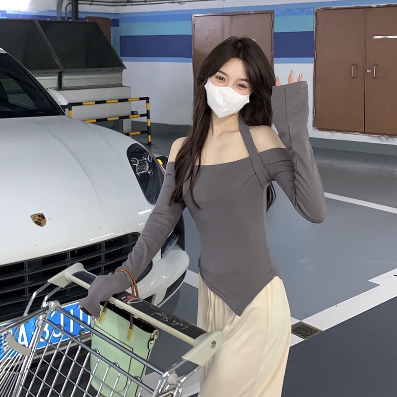 Áo thun IELGY tay dài phong cách Hàn Quốc thời trang cho nữ