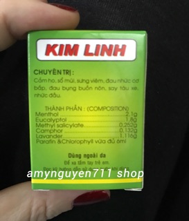 Dầu gió Kim Linh 6ml