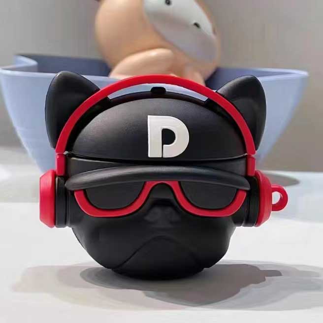 Vỏ Bảo Vệ Hộp Sạc Tai Nghe Airpods 1 / 2 / 3 / pro Hình Chó Bull Thời Trang