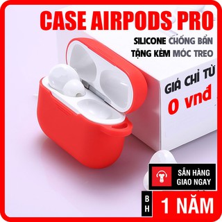[HÀNG TẶNG KÈM] Case Vỏ Bọc Airpods Pro và Hộp Sạc Tai Nghe Airpod Pro Bằng Silicon Dẻo Đẹp Chống Bẩn Tặng Kèm Móc Treo
