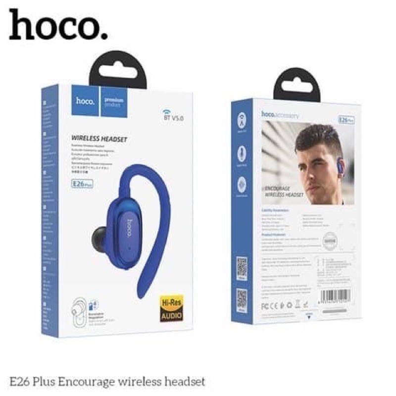 ✔Ship hoả tốc - Tai nghe bluetooth 1 bên tai Hoco E26 Plus Encourage V5.0 có míc pin khoẻ
