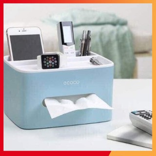 Hộp đựng giấy ăn để bàn Ecoco, hộp đựng đồ đa năng ecoco  (Tổng kho gia dụng giá tốt)