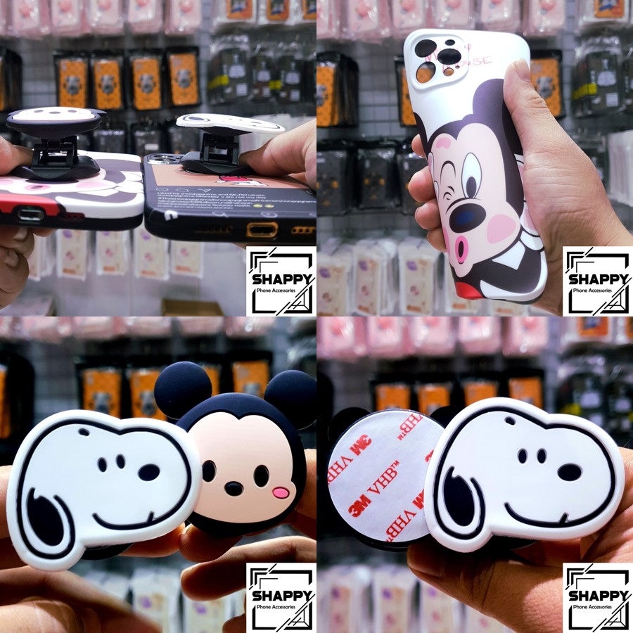 [Không Popsocket] Ốp Lưng IPhone Mickey x Snoopy Dẻo Các Dòng 7Plus/8Plus/X/XS/XsMax/11/11ProMax/12ProMax [Shappy Shop]