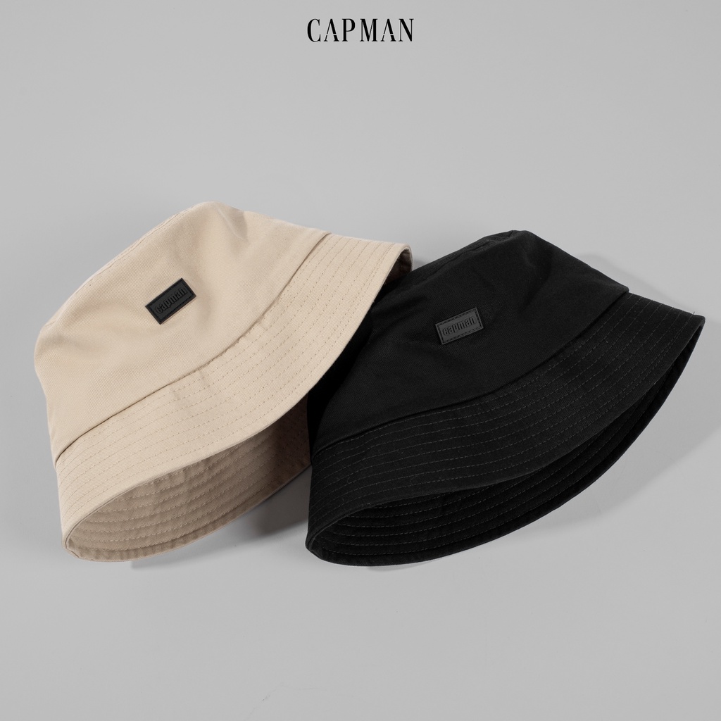 Mũ bucket trơn vành cụp chính hãng CAPMAN phong cách unisex CM̉̀65 dành cho nam nữ