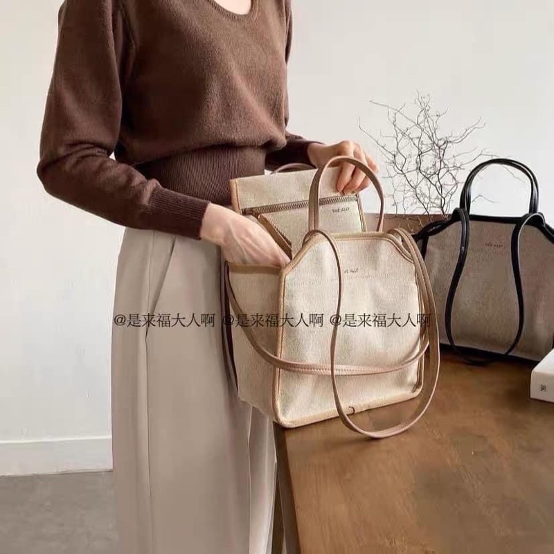 Túi vải canvas THE ALLY đựng đồ bỉm sữa du lịch