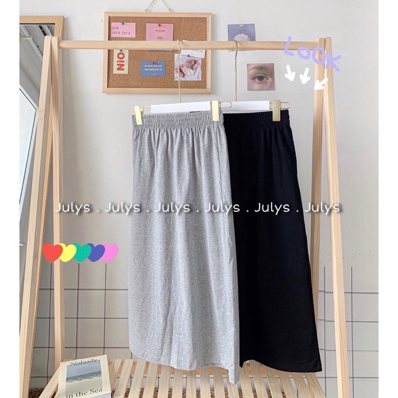 Chân váy thun trơn hàn quốc - 2 màu hàng QC | BigBuy360 - bigbuy360.vn