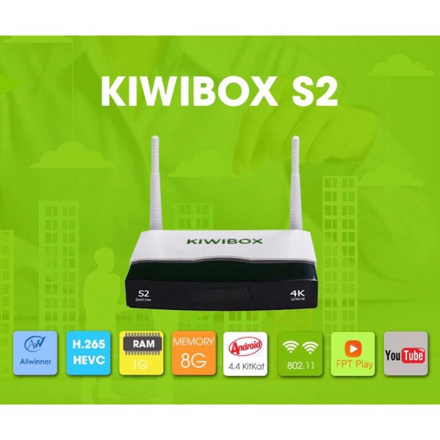 Smart Box Kiwibox S2 - Biến tivi thường thành tivi thông minh