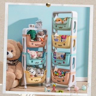Kệ 3 Tầng có bánh xe đựng đồ đa năng đồ chơi cho bé