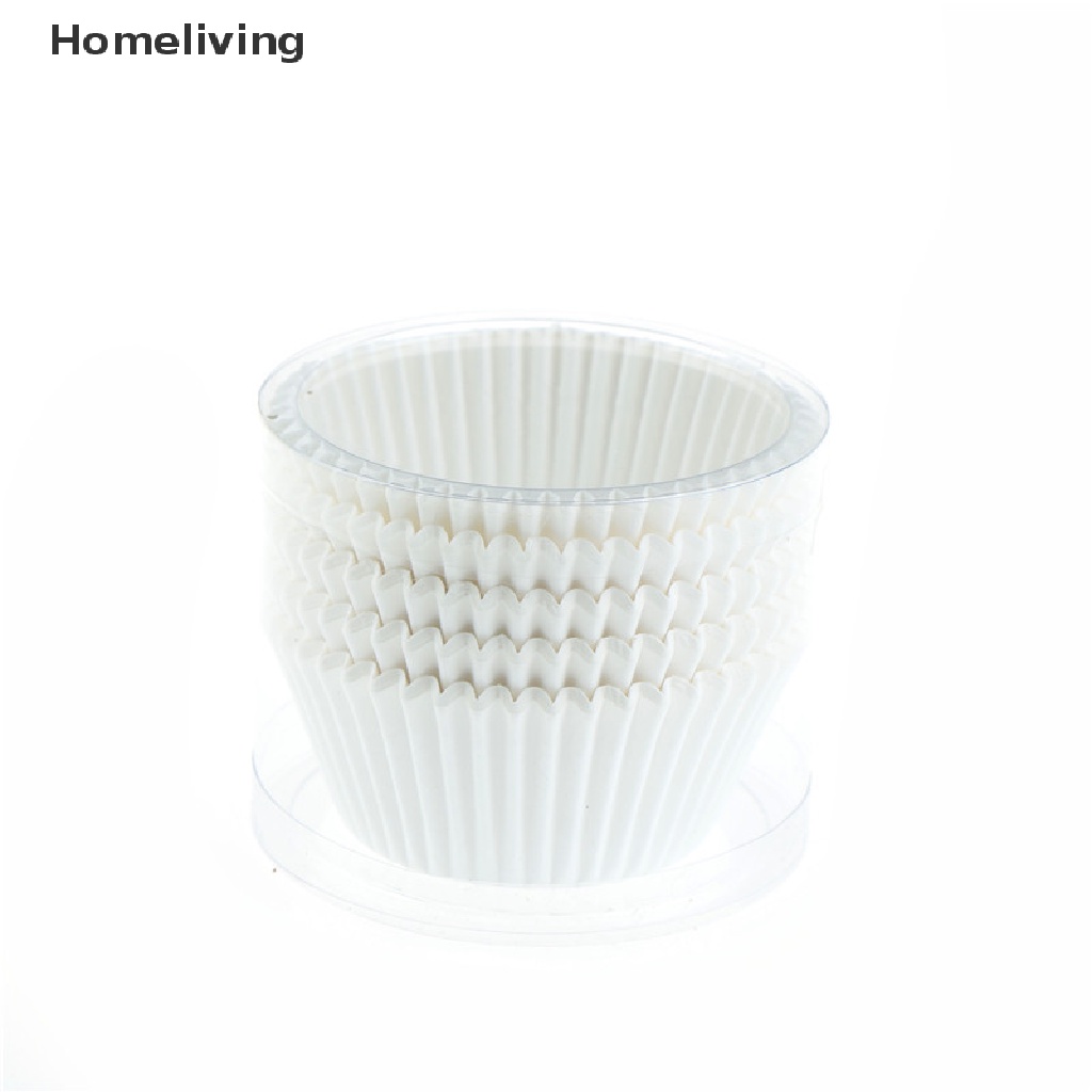 Set 100 Cốc Giấy Trắng Đựng Bánh cupcake Tiện Dụng