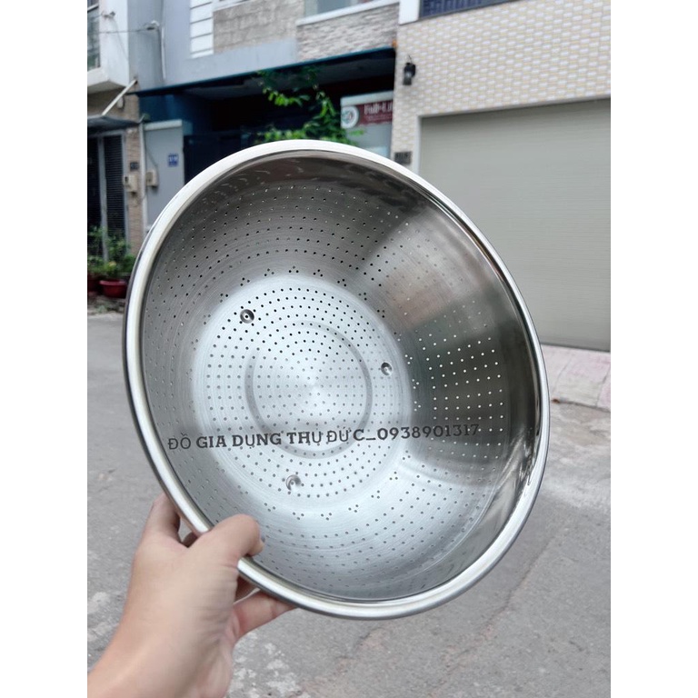 Rỗ inox cao cấp dày dặn Fivestar 30cm (hàng Khuyến mãi Vinamik)