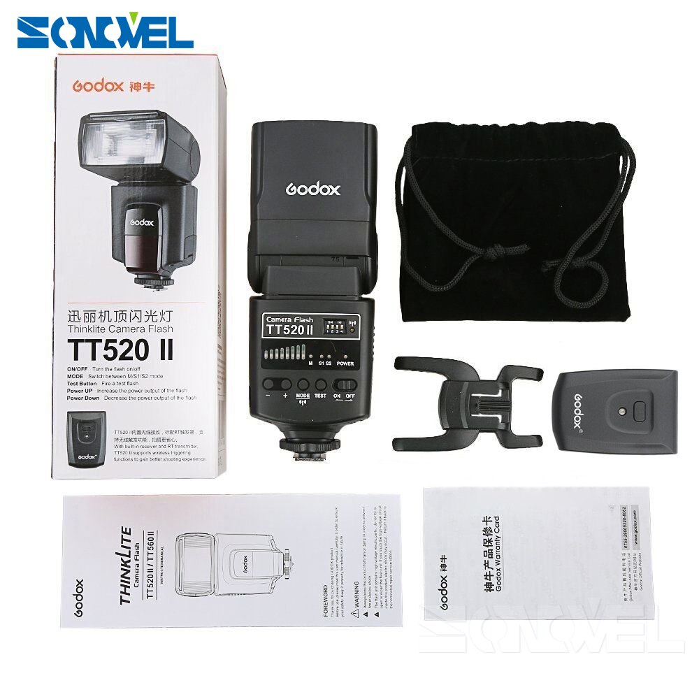 Thiết Bị Phát Tín Hiệu Không Dây Godox Tt520 Ii Flash Tt520Ii 433mhz Cho Máy Ảnh Canon Nikon Pentax Olympus Dslr