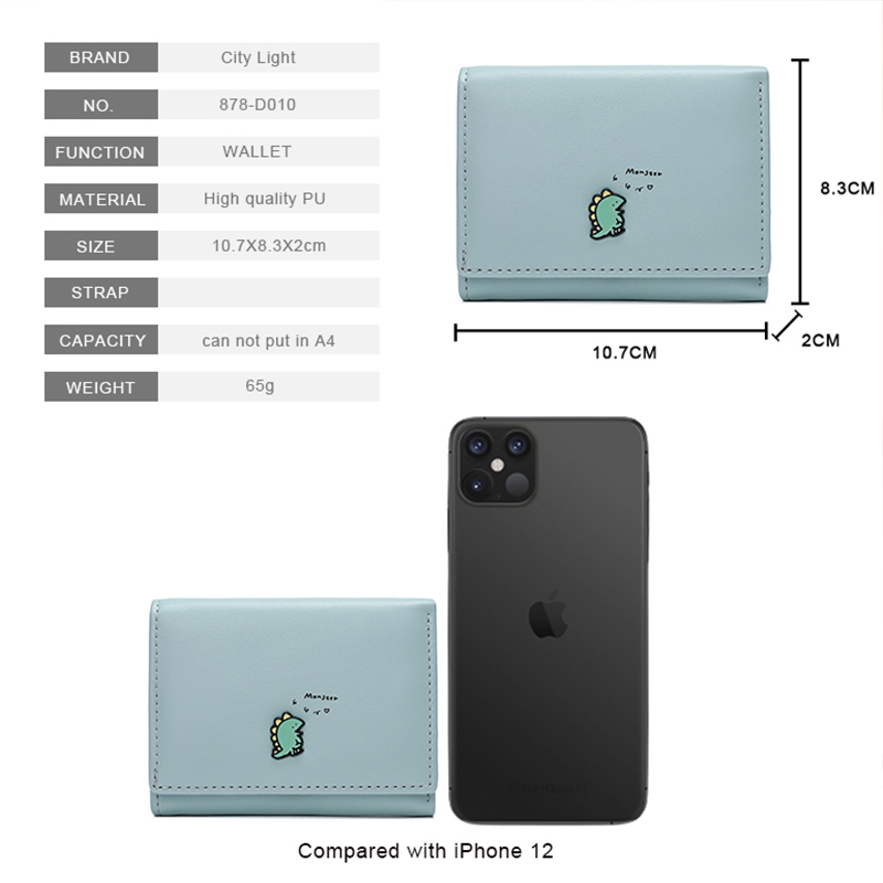 Ví ngắn nữ thời trang thanh lịch gọn nhẹ