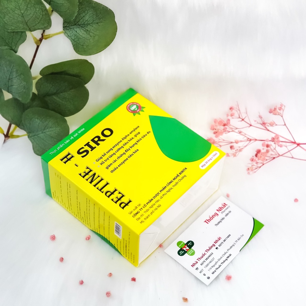 Siro hỗ trợ tiêu hoá chống đầy bụng khó tiêu Liquid Peptine-H Neopeptine hộp 20 ống HHP