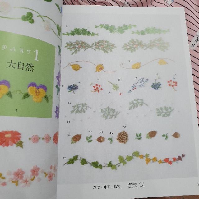 Tài liệu thêu 500 chi tiết động vật và cây cỏ nhỏ xinh