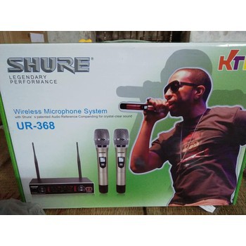 Micro Karaoke Không Dây SHURE UR368 Chinh Hãng Cực Hay Led 7 Màu