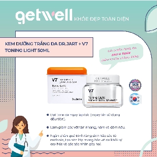 Kem dưỡng trắng da và trị thâm nám V7 Toning Light Dr.Jart+