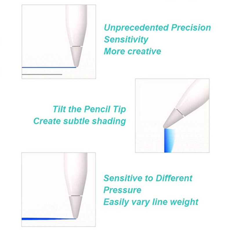 1 Bút Cảm Ứng Stylus Bằng Nhựa Độ Nhạy Cao Cho Pencil 1/2