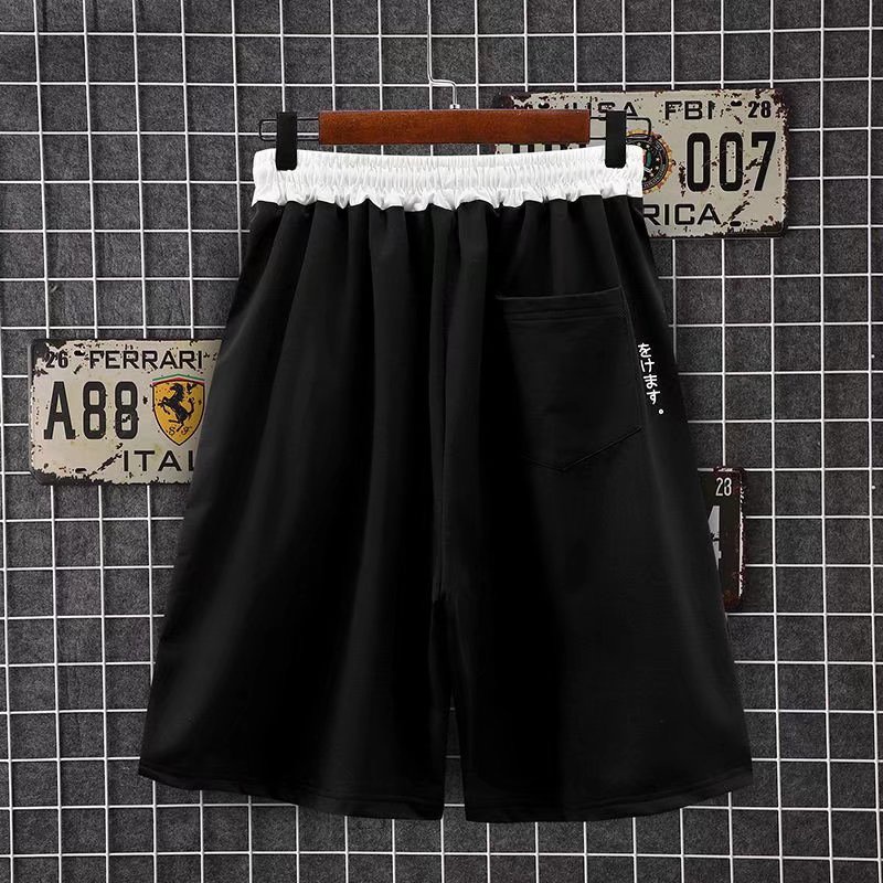 Summer Fashion Men's Summer Fashion Cartoon Bear Print Sports Shorts Contrast Contrast Color Coordinator