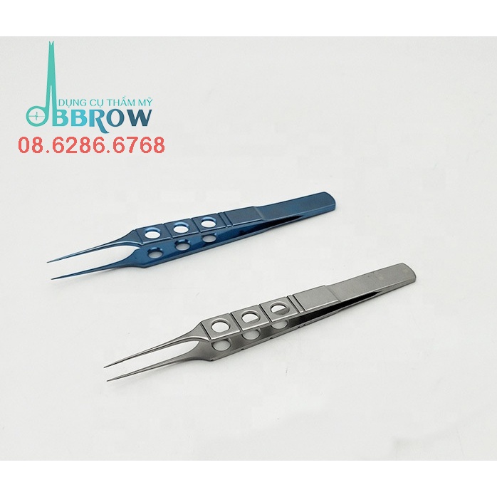 Nhíp 3 Lỗ Có Mấu | Chất Liệu Titan, Với Đầu Mấu Siêu Nhỏ | Chuyên Dùng Trong Phẫu Thuật, Tiểu Phẫu