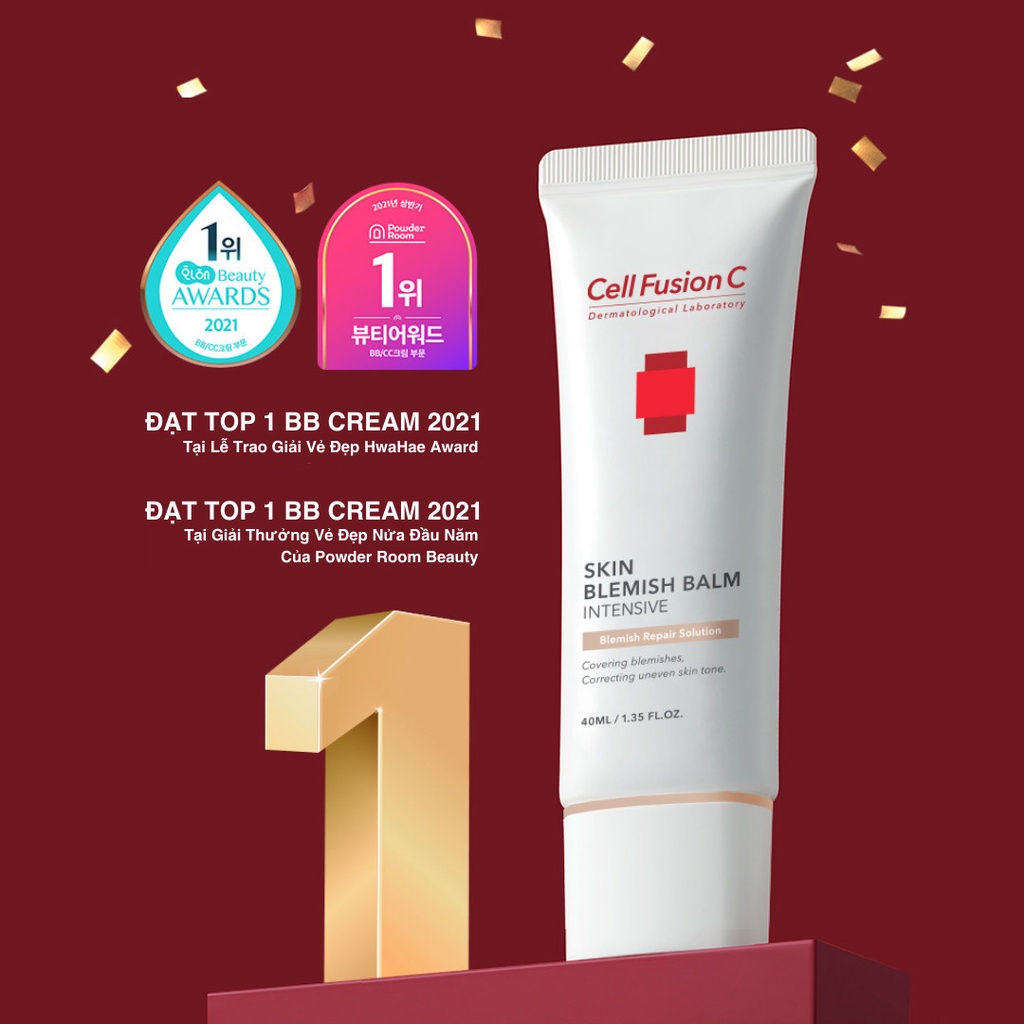 Kem Nền Trang Điểm Dưỡng Cho Da Nhạy Cảm Cell Fusion C Skin Blemish Balm Intensive