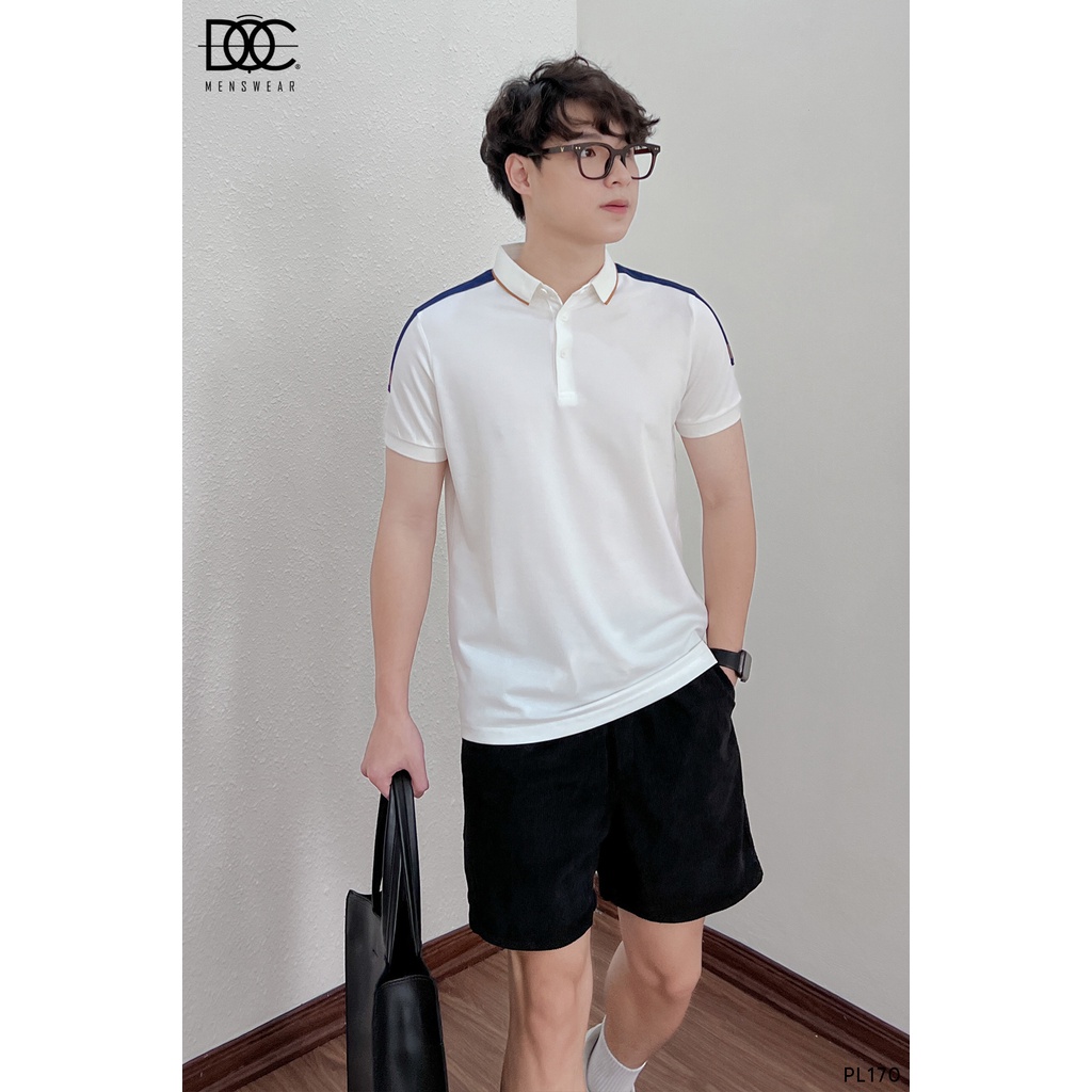 Áo polo nam unisex Độc menswear phong cách Hàn Quốc phối màu Basic cao cấp 100% cotton dáng thể thao - PL170