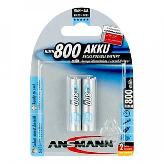 1 vỉ pin sạc AAA Ansmann 800mAh ( 1 vỉ 2 viên )