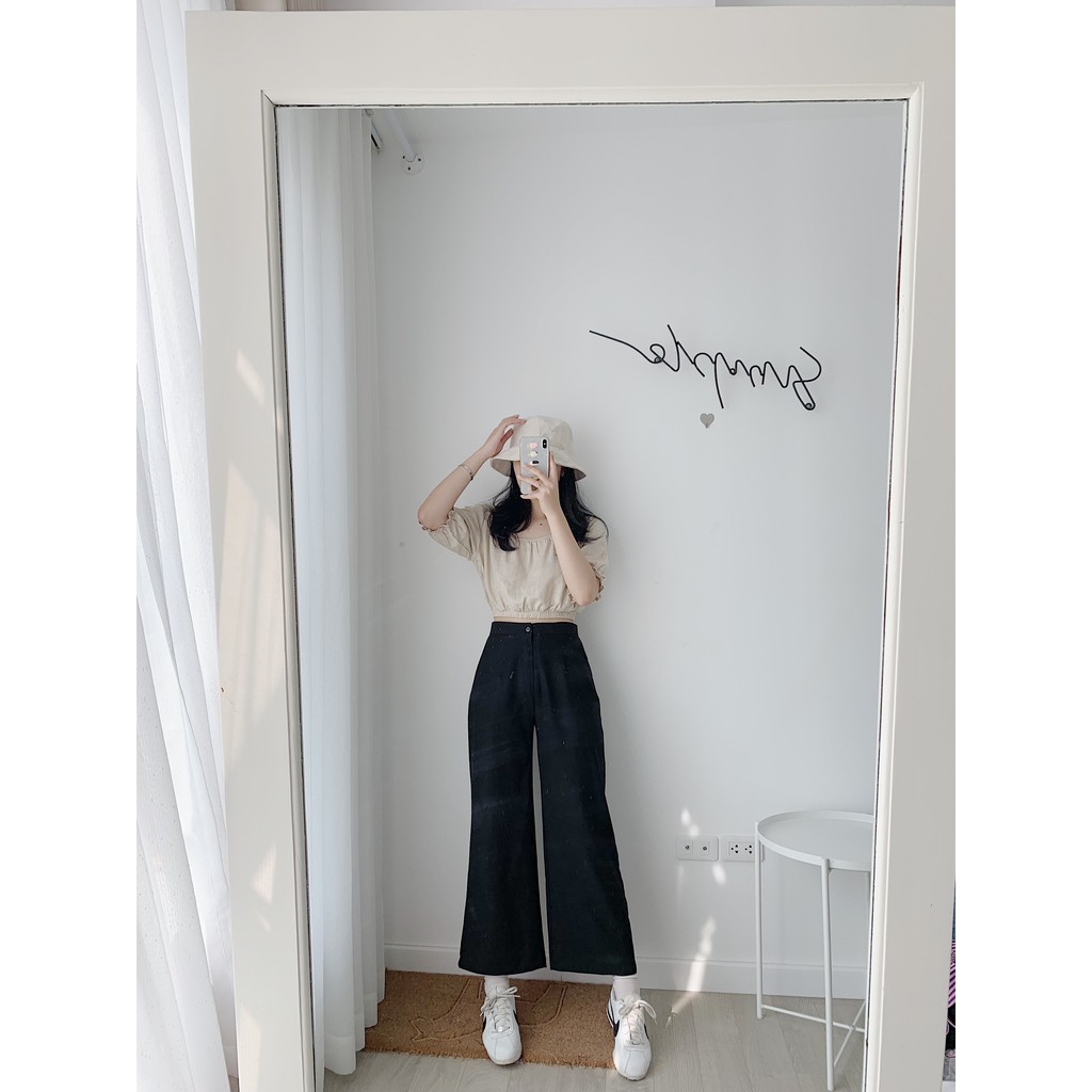quần ống rộng dài cạp cúc TKQ22 1994closet