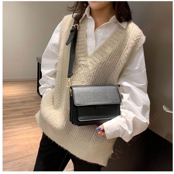 Túi xách nữ thời trang, Túi đeo chéo vai 3 ngăn đi chơi đi làm - QV Fashion