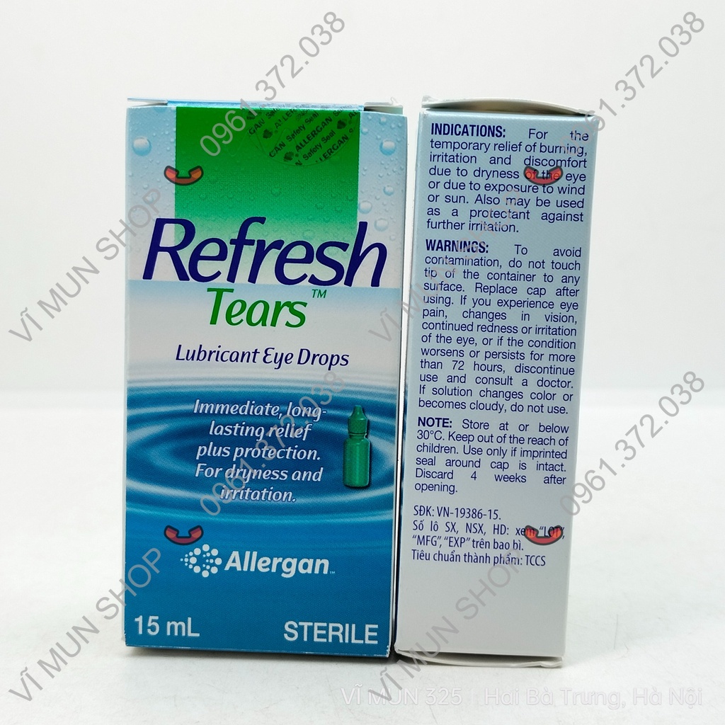Refresh Tear nước mắt nhân tạo lọ 15 ml