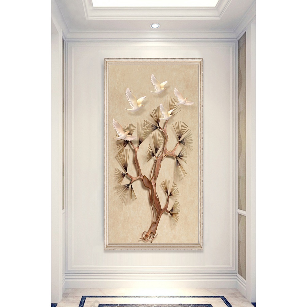 In hình ép gỗ Laminate TRANH HÀNH LANG TRUNG QUỐC - Mẫu 18 (50x75, 60x90, 70x110). In ảnh theo yêu cầu