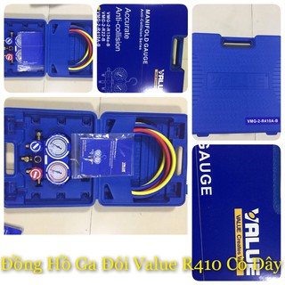 Đồng Hồ Gas Đôi VALUE Model VMG-2-R410A-B (Có Dây)