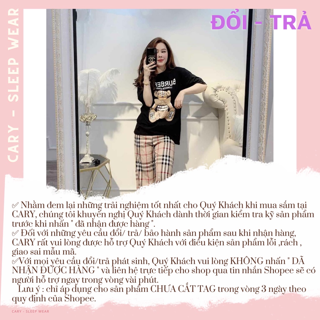 Set đồ nữ quần dài kẻ sọc ống rộng áo thun unisex tay lỡ CARY