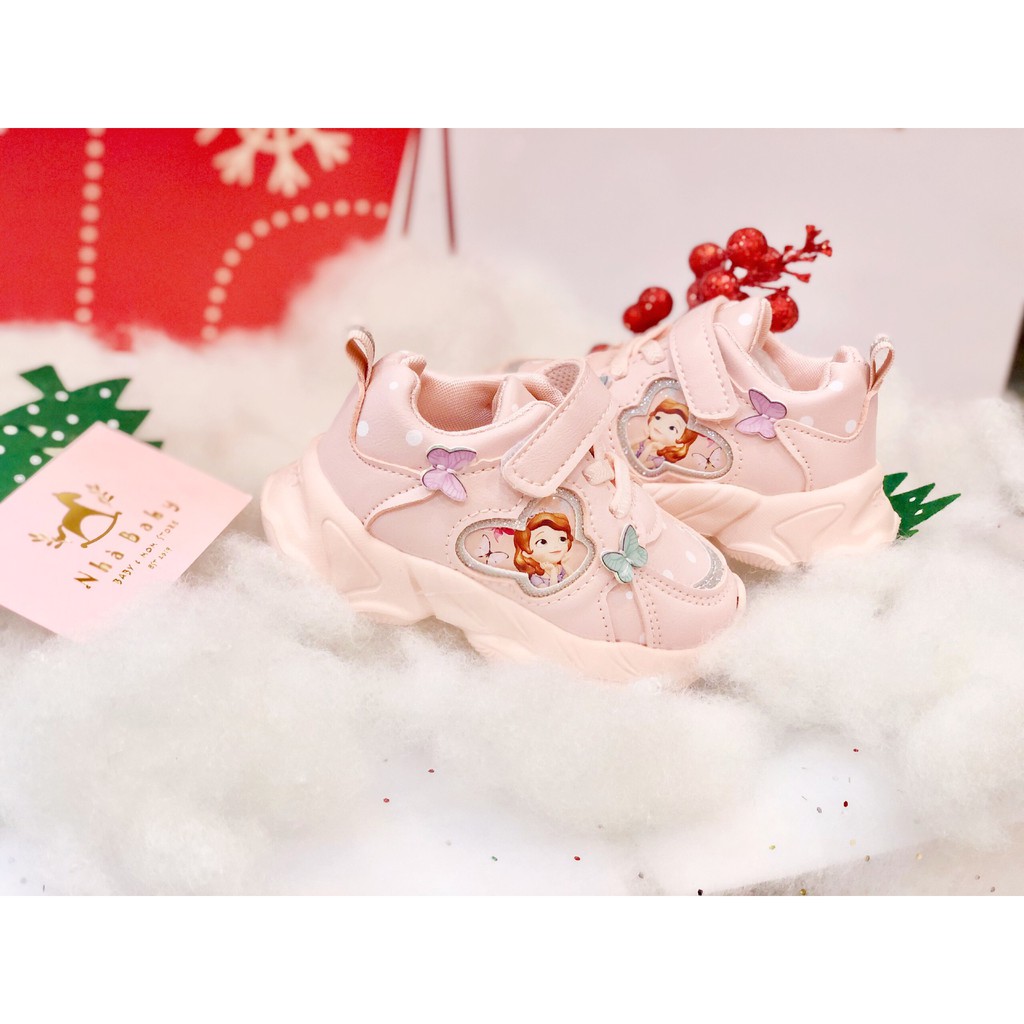 🐰 TIỆM NHÀ BABY GIÀY BATA HÔNG PHỐI HÌNH CÔNG CHÚA SOPHIA SIÊU XINH