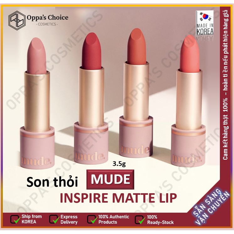 Son thỏi MUDE INSPIRE MATTE LIP 3.5g