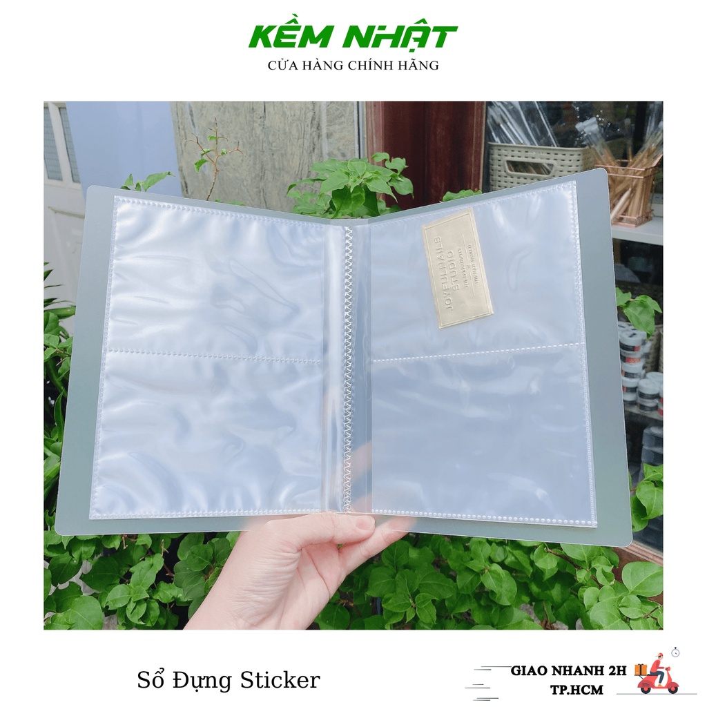 Sổ Đựng Sticker Dán Móng, Phụ kiện sổ sicker , sổ đựng sticker trong suốt