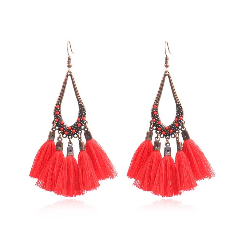 Bông tai boho bohemians phong cách vintage cá tính
