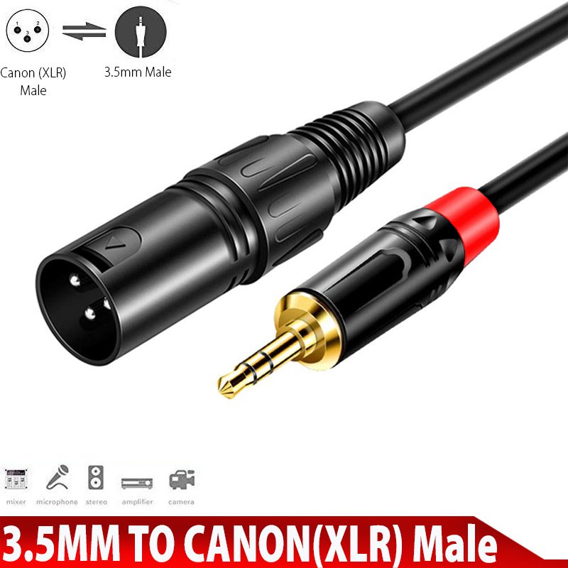 Cáp âm thanh 3.5mm ra CANON  Ugreen AV162 XLR NB305 màu đen