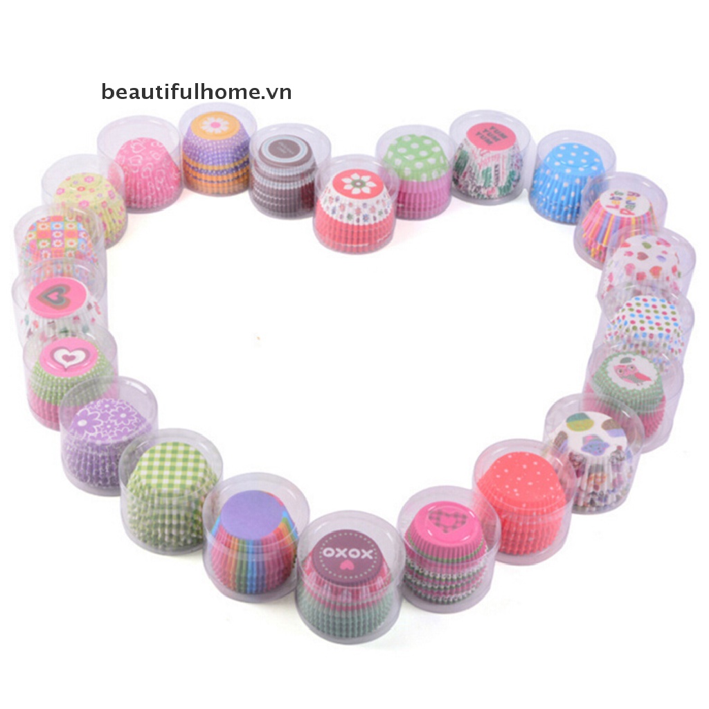 Bộ 100 Giấy Lót Bánh cupcake Tiện Lợi Dễ Sử Dụng