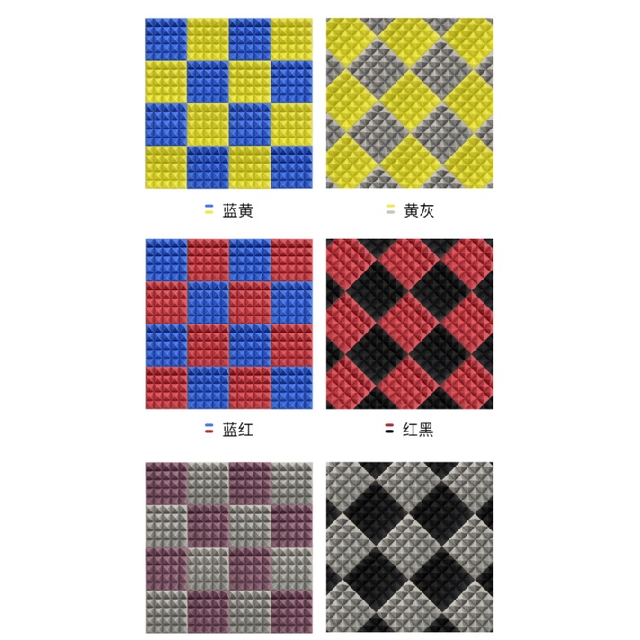Mút Tiêu Âm Kim Tự Tháp Cao Cấp Dày 8cm Đủ Màu