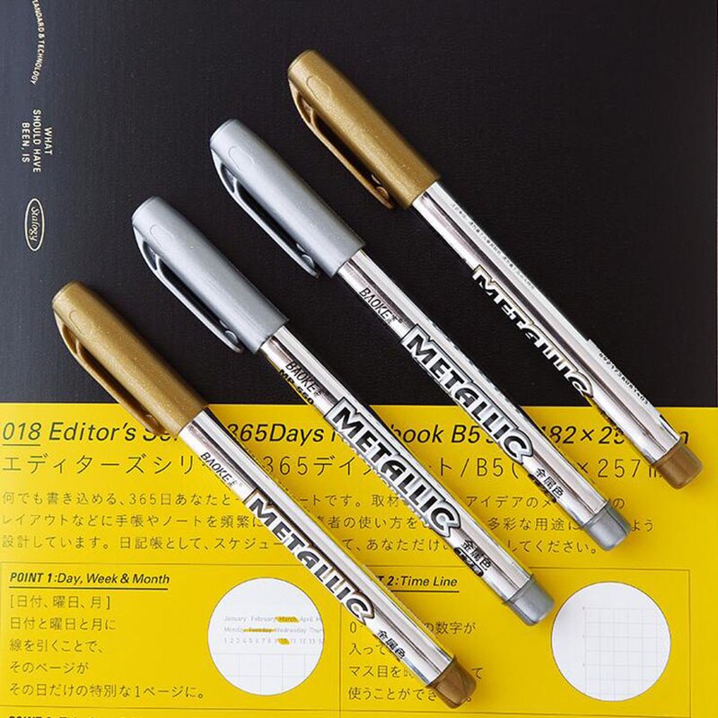 Bút vẽ đánh dấu màu vàng/ bạc ngòi 1.5mm